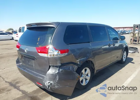 2014 Toyota Sienna L V6 7 Passenger z USA, uszkodzony, nr VIN 5TDZK3DC0ES499653